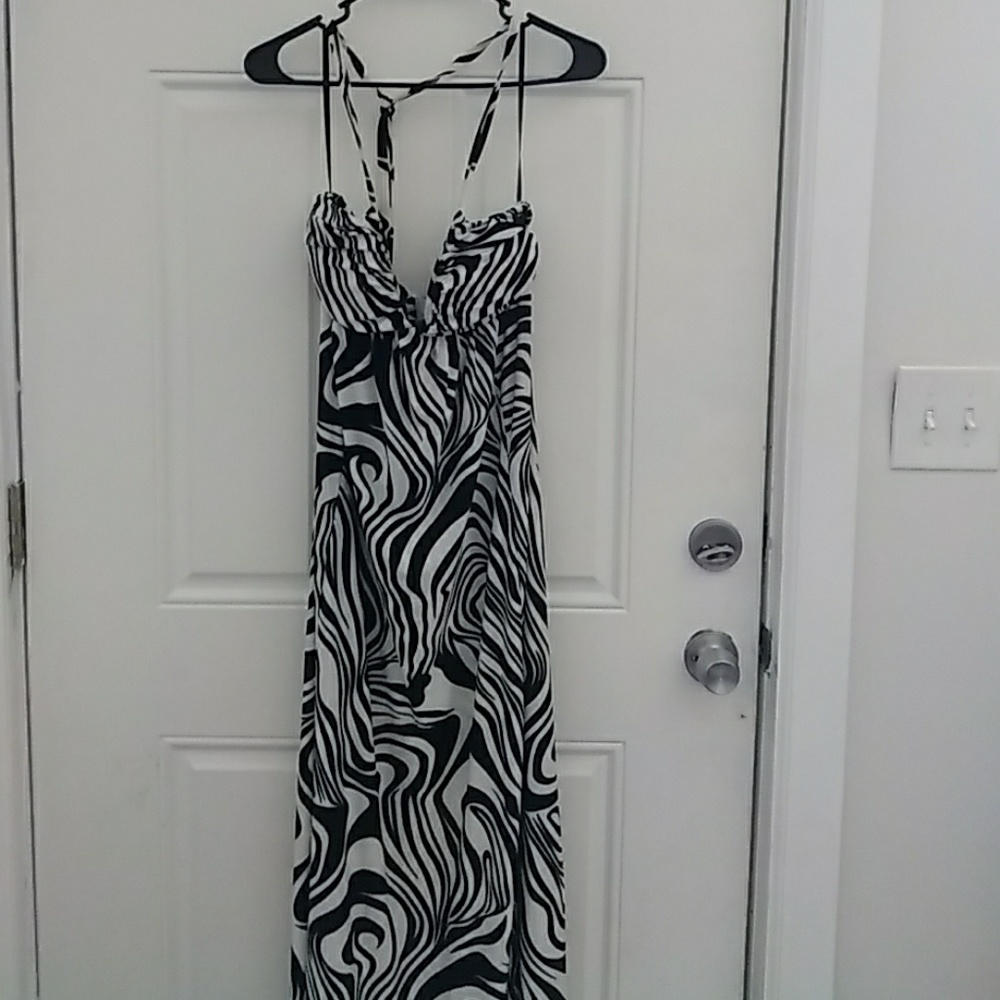 Black and White  Summer Dress
